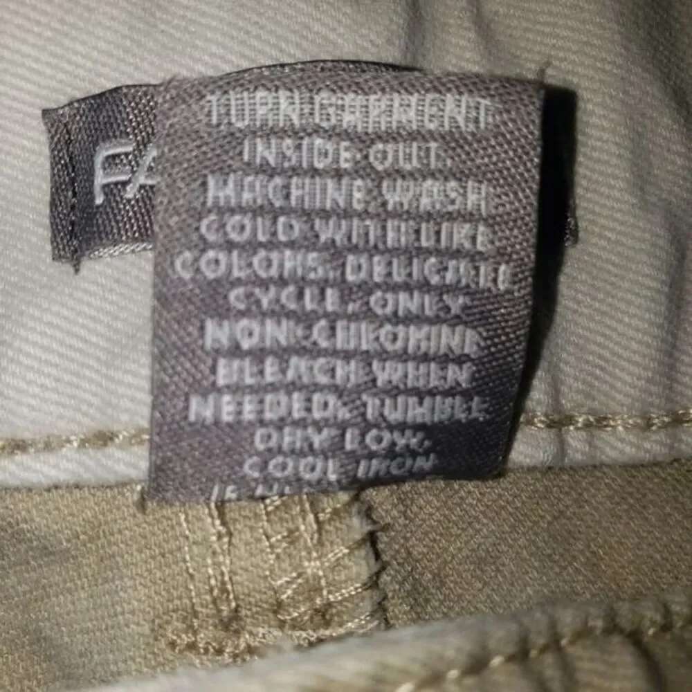 Falls Creek Tan Khaki Beige Colored Denim‎ Jeans – Size 31 x 31.5